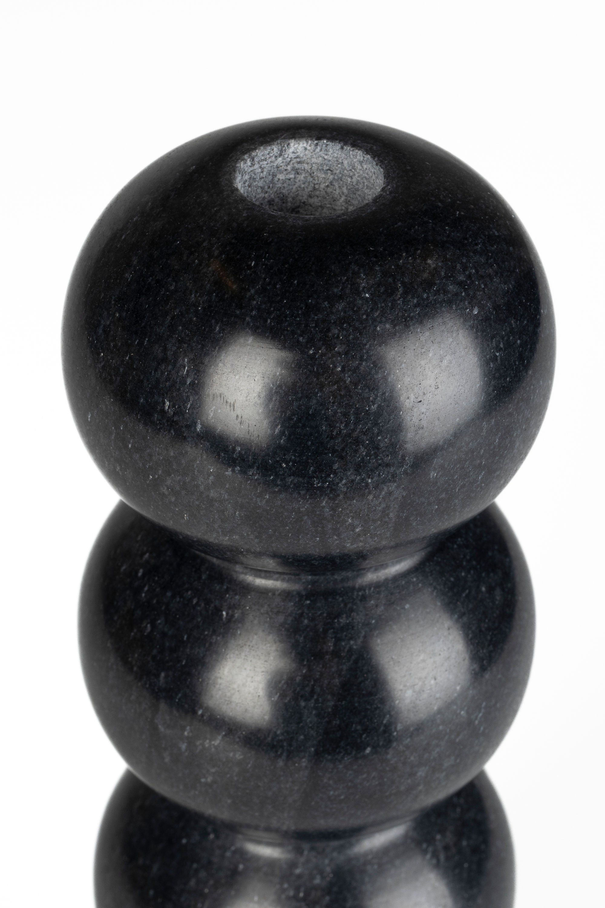 Zuiver Rome Black Marble Stacked Balls Candle Holder